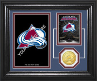 Colorado Avalanche Fan Memories Bronze Coin Desktop Photo Mint