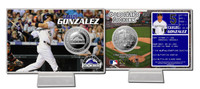 Carlos Gonzalez Silver Coin Card