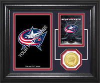 Columbus Blue Jackets Fan Memories Bronze Coin Desktop Photo Mint