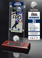 Byron Jones Ticket & Minted Coin Acrylic Desk Top