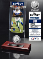 Dez Bryant Ticket & Minted Coin Acrylic Desk Top