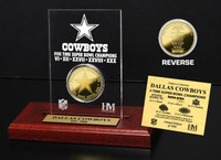 Dallas Cowboys 5x SB Champs Etched Acrylic