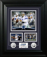 Tony Romo Marquee Silver Coin Photo Mint
