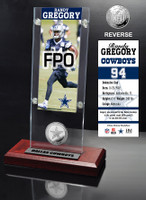 Randy Gregory Ticket & Minted Coin Acrylic Desk Top