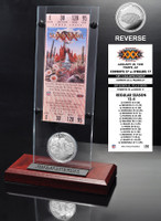 Super Bowl 30 Ticket and Game Coin Collection