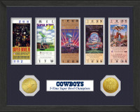 Dallas Cowboys  SB Championship Ticket Collection