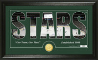 Dallas Stars Silhouette Bronze Coin Panoramic Photo Mint