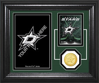 Dallas Stars Fan Memories Bronze Coin Desktop Photo Mint
