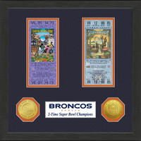 Denver Broncos SB Championship Ticket Collection