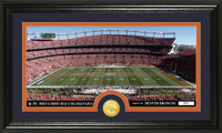 Denver Broncos Stadium Bronze Coin Panoramic Photo Mint