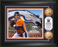 Peyton Manning Gold Coin Photo Mint