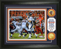 Peyton Manning 70,000 Career Passing Yards Gold Coin Photo Mint