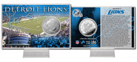 Detroit Lions Silver Coin Card