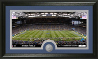 Detroit Lions Stadium Minted Coin Panoramic Photo Mint