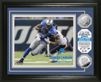 Calvin Johnson 10,000 Career Receiving Yards Silver Coin Photo Mint