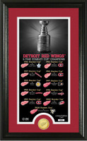 Detroit Red Wings Legacy Supreme Bronze Coin Panoramic Photo Mint