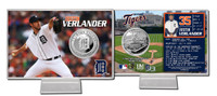 Justin Verlander Silver Coin Card