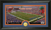 University of Florida Stadium Bronze Coin Panoramic Photo Mint