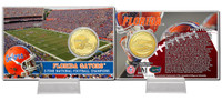 University of Florida 3-Time National Champions Bronze Coin Card