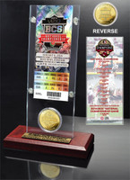 Florida State 2014 BCS National Champions Ticket and Bronze Coin Desktop Acrylic
