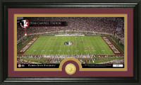 Florida State University Stadium Bronze Coin Panoramic Photo Mint
