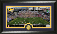 Georgia Tech Stadium Bronze Coin Panoramic Photo Mint