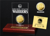 Golden State Warriors 24KT Gold Coin Etched Acrylic