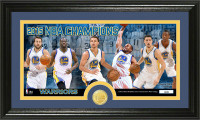 Golden State Warriors 2015 NBA Finals Champions Panoramic Minted Coin Photo Mint