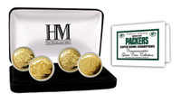 Green Bay Packers 4-time Super Bowl Champions Gold Game Coin Set