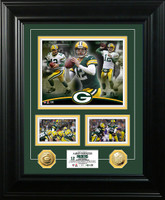 Aaron Rodgers Marquee Gold Coin Photo Mint