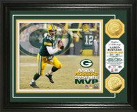 Aaron Rodgers 2014 NFL MVP Gold Coin Photo Mint