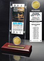 Super Bowl 1 Ticket & Game Coin Collection