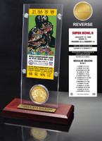 Super Bowl 2 Ticket & Game Coin Collection