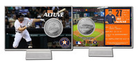 Jose Altuve Silver Coin Card
