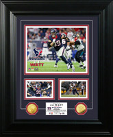 J.J. Watt Marquee: Gold Coin Photo Mint