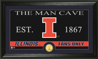 University of Illinois Man Cave Bronze Coin Panoramic Photo Mint