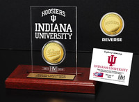 Indiana University   Gold Coin Etched Acrylic