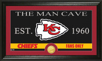 Kansas City Chiefs The Man Cave Bronze Coin Panoramic Photo Mint