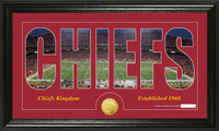 Kansas City Chiefs Silhouette Bronze Coin Panoramic Photo Mint
