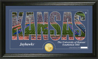University of Kansas Silhouette Bronze Coin Panoramic Photo Mint