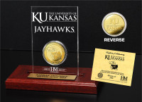 University of Kansas 24KT Gold Coin Etched Acrylic