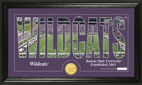 Kansas State University Silhouette Bronze Coin Panoramic Photo Mint
