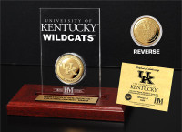 University of Kentucky 24KT Gold Coin Etched Acrylic