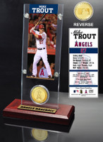 Mike Trout Ticket & Bronze Coin Desk Top Acrylic