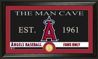 Los Angeles Angels The Man Cave Bronze Coin Panoramic Photo Mint