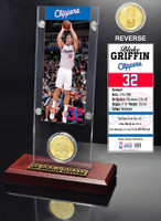 Blake Griffin Ticket & Bronze Coin Acrylic Desk Top