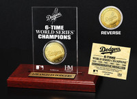 Los Angeles Dodgers Gold Mint Coin Acrylic Desk Top Display