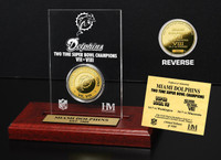 Miami Dolphins 2x SB Champs Etched Acrylic