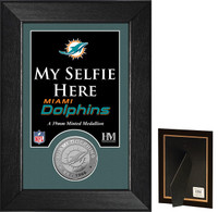 Miami Dolphins Selfie Minted Coin Mini Mint