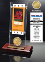 Super Bowl 7 Ticket & Game Coin Collection